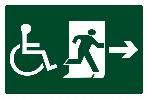 Placas de Saída de Emergência e Rota de Fuga
